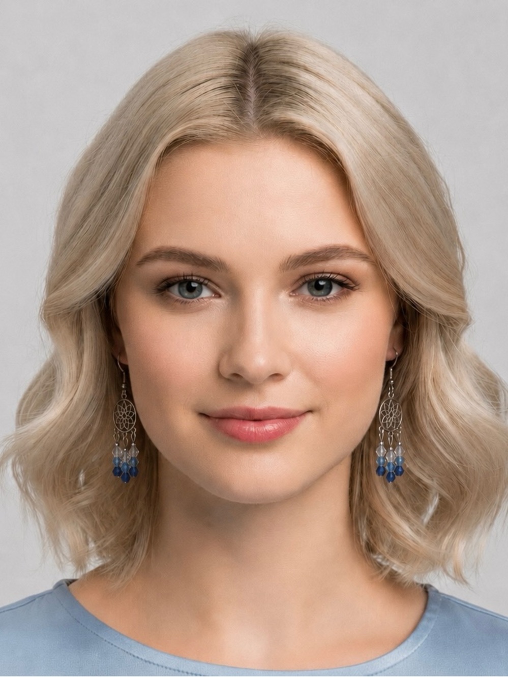 Morning Glory Precosia Aurora Borealis Crystal Chandelier Earrings